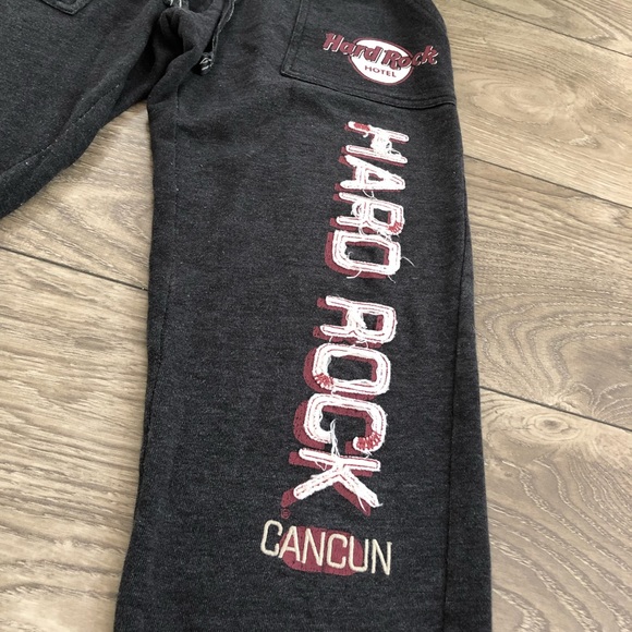 HARD ROCK HOTEL CANCUN grey sweatpants size xxsmall - Picture 4 of 7